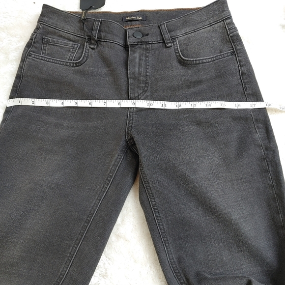 NWT Massimo Dutti Black Crop Jeans Size 2 - Picture 13 of 15